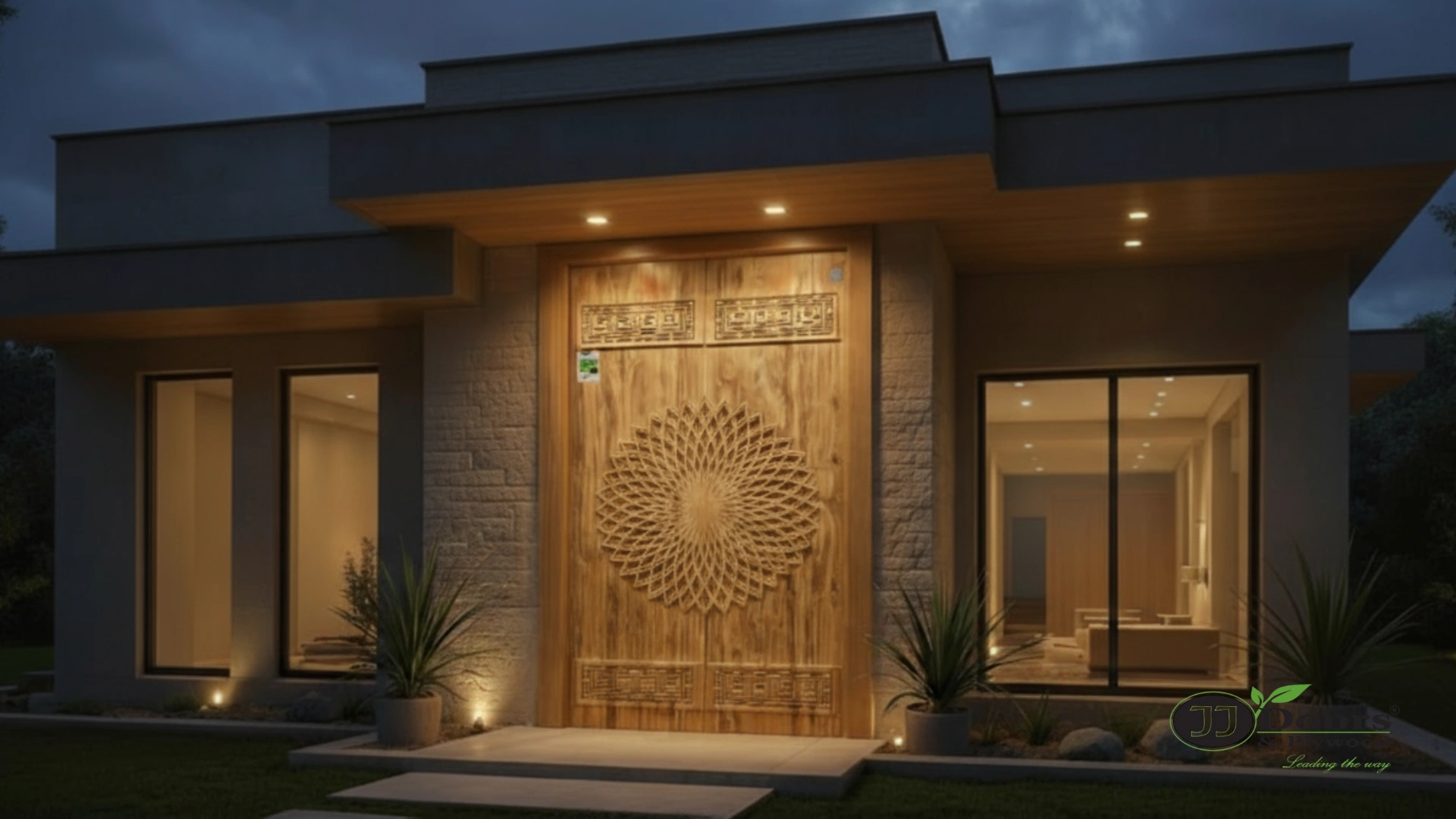 Teak Wood Carving Design Door